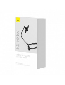 Baseus ComfortJoy Series universellt halsfäste, telefonställ svart (LUGB000001)