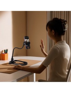 Baseus ComfortJoy Series universellt halsfäste, telefonställ svart (LUGB000001)