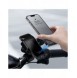 Baseus elcykel smartphonehållare med inbyggd solpanel 150mAh svart (SUZG010001)