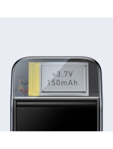 Baseus elcykel smartphonehållare med inbyggd solpanel 150mAh svart (SUZG010001)