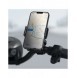 Baseus elcykel smartphonehållare med inbyggd solpanel 150mAh svart (SUZG010001)