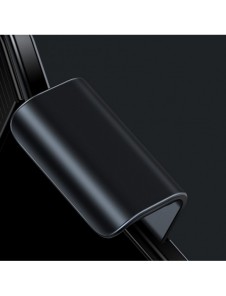 Baseus elcykel smartphonehållare med inbyggd solpanel 150mAh svart (SUZG010001)