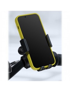Baseus elcykel smartphonehållare med inbyggd solpanel 150mAh svart (SUZG010001)