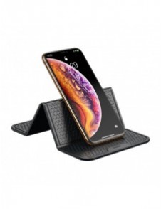 Baseus Folding Bracket Antiskid Pad vikbar självhäftande anti-halk matta nanopad svart (SUWNT-01)