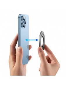 Baseus Halo magnetisk ringhållare telefonstativ grå (SUCH000013)
