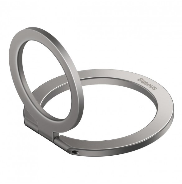 Baseus Halo magnetisk ringhållare telefonställ silver (SUCH000012)