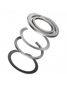 Baseus Halo magnetisk ringhållare telefonställ silver (SUCH000012)