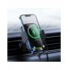 Baseus Halo telefonhållare med 15W induktiv laddare för galler - svart