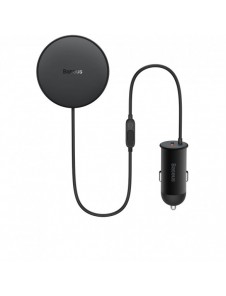 Baseus induktiv billaddare 40W ventilationshållare svart