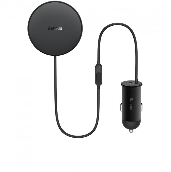 Baseus induktiv billaddare 40W ventilationshållare svart