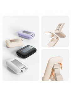 Baseus Seashell Series justerbart telefonställ med spegel - lila