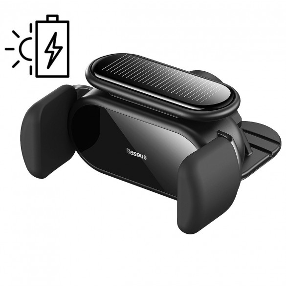 Baseus Steel Cannon Pro solar automatisk cockpit bilhållare svart (SUGP010001)