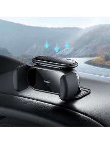 Baseus Steel Cannon Pro solar automatisk cockpit bilhållare svart (SUGP010001)
