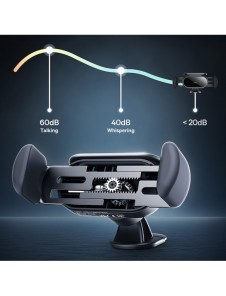 Baseus Steel Cannon Pro solar automatisk cockpit bilhållare svart (SUGP010001)