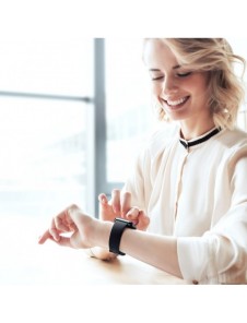 Baseus Slip-Thru bandarmband för Apple Watch 3/4/5/6/SE 38mm/40mm svart (LBWSE-01)