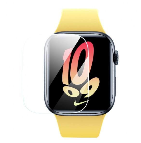 Set med 2x Baseus NanoCrystal skyddsfilm för Apple Watch 4/5/6/SE/SE 2 40mm + monteringssats - transparent