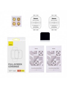 Set med 2x Baseus NanoCrystal skyddsfilm för Apple Watch 4/5/6/SE/SE 2 40mm + monteringssats - transparent