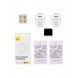 Set med 2x Baseus NanoCrystal skyddsfilm för Apple Watch 4/5/6/SE/SE 2 40mm + monteringssats - transparent