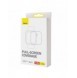 Set med 2x Baseus NanoCrystal skyddsfilm för Apple Watch 4/5/6/SE/SE 2 44mm + monteringssats - transparent