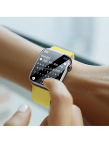 Set med 2x Baseus NanoCrystal skyddsfilm för Apple Watch 7/8 45mm + monteringssats - transparent