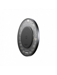 Baseus BS-W530 15W induktionsladdare + USB C-kabel - USB C 24W 1m - svart