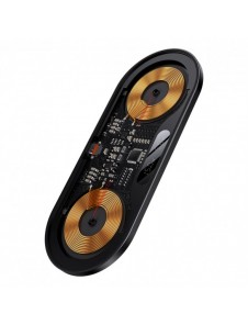 Baseus Digital LED Display dubbel trådlös laddare med digital display 20W svart (WXSX010101)