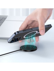 Baseus Simple Mini2 15W magnetisk Qi trådlös laddare kompatibel med MagSafe Black (CCJJ010001)