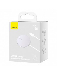 Baseus Simple Mini3 induktionsladdare 15W silver