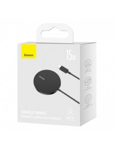 Baseus Simple Mini3 induktionsladdare MagSafe 15W svart