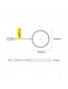 Baseus Simple Mini3 magnetladdare MagSafe Qi 15W blå