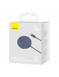 Baseus Simple Mini3 magnetladdare MagSafe Qi 15W lila