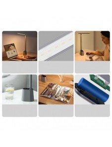 Baseus Smart Eye trådlös LED-bordslampa med batteri 2200 mAh grå (DGZG-0G)