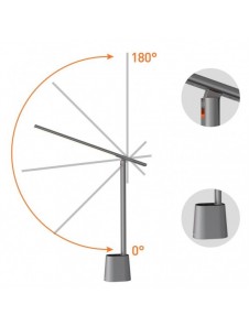 Baseus Smart Eye trådlös LED-bordslampa med batteri 2200 mAh grå (DGZG-0G)