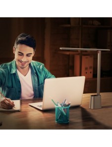 Baseus Smart Eye trådlös LED-bordslampa med batteri 2200 mAh grå (DGZG-0G)
