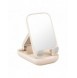 Justerbart telefonställ med spegel Baseus Seashell Series - beige