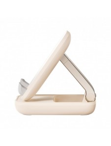 Justerbart telefonställ med spegel Baseus Seashell Series - beige
