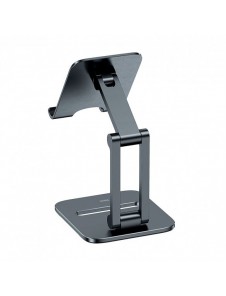 Baseus Desktop Biaxial Vikbart metallställ för smartphone/ställ grått (LUSZ000013)