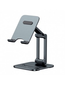 Baseus Desktop Biaxial Vikbart metallställ för smartphone/ställ grått (LUSZ000013)