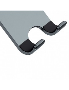 Baseus Desktop Biaxial Vikbart metallställ för smartphone/ställ grått (LUSZ000013)