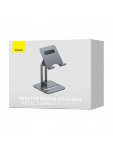 Baseus Desktop Biaxial Vikbart tablettställ i metall grått (LUSZ000113)