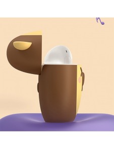Baseus silikonfodral för Bowie E3 hörlurar brun (AREA000008)