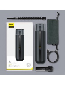 Baseus A2 trådlös minibildammsugare 70 W 5000 Pa Svart (VCAQ030001)