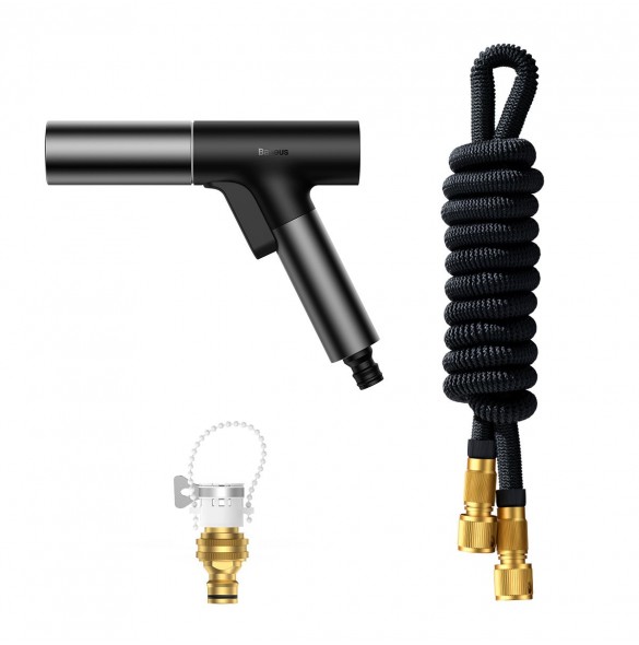 Baseus Baseus biltvättpistol - sprinkler, biltvätt 7,5 m - svart (GF5)