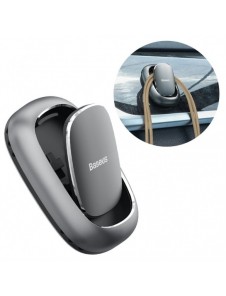 Baseus Beetle 2x självhäftande bilfordon och hemhängare fordonskrokhållare grå (ACGGJK-0G)