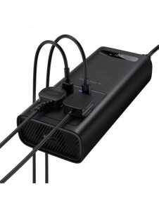 Baseus bilströmväxelriktare 150W 12V / 500W 220V (EU- och CN-kontakt) svart (CGNB000101)
