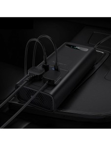 Baseus bilströmväxelriktare 150W 12V / 500W 220V (EU- och CN-kontakt) svart (CGNB000101)