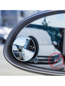 Baseus Full-view Blind-spot Mirror 2x extra bil sidospegel konvex dödvinkel svart (ACMDJ-01)