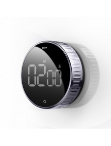 Baseus Heyo roterande timer elektronisk timer svart timer (ACDJS-01)