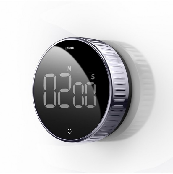 Baseus Heyo roterande timer elektronisk timer svart timer (ACDJS-01)
