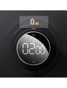 Baseus Heyo roterande timer elektronisk timer svart timer (ACDJS-01)
